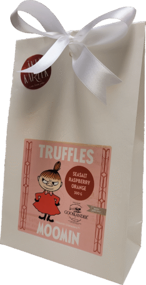 GOOSLANDER Moomi trühvlid segu - meresoola, vaarika, aplesini 300g